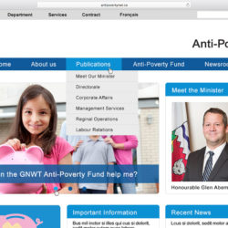 NWT Anti Poverty Proposed Website