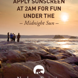 NWT Tourism Sunscreen Packet Front