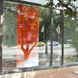 Quotationalism Exhibition Front Window Banner