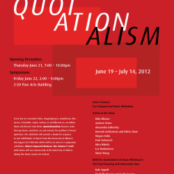 Quotationalism Poster